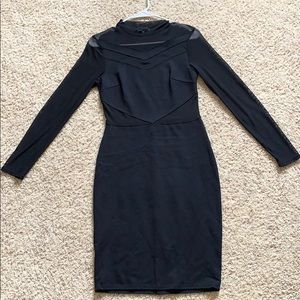 M Charlotte Russe knee length sheer backed dress